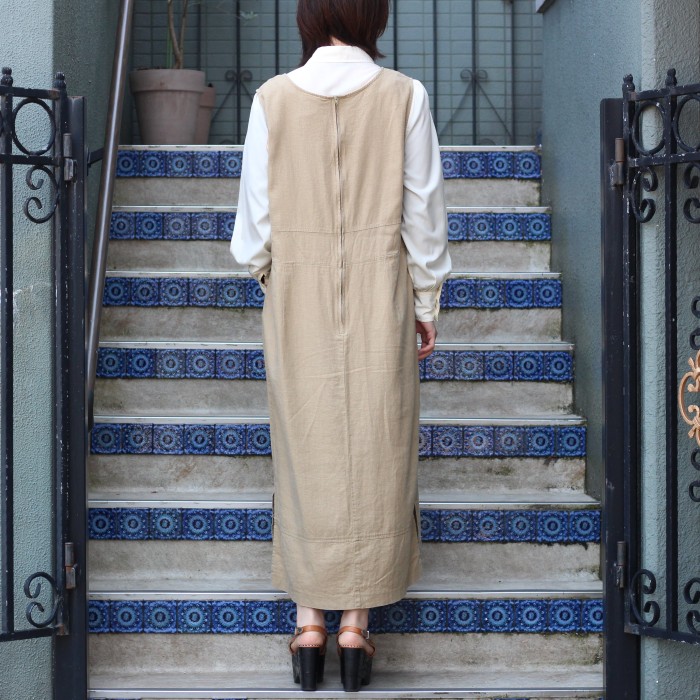 USA VINTAGE Ultra Dress DESIGN LINEN ONE PIECE/アメリカ古着デザインリネンワンピース | Vintage.City 古着屋、古着コーデ情報を発信