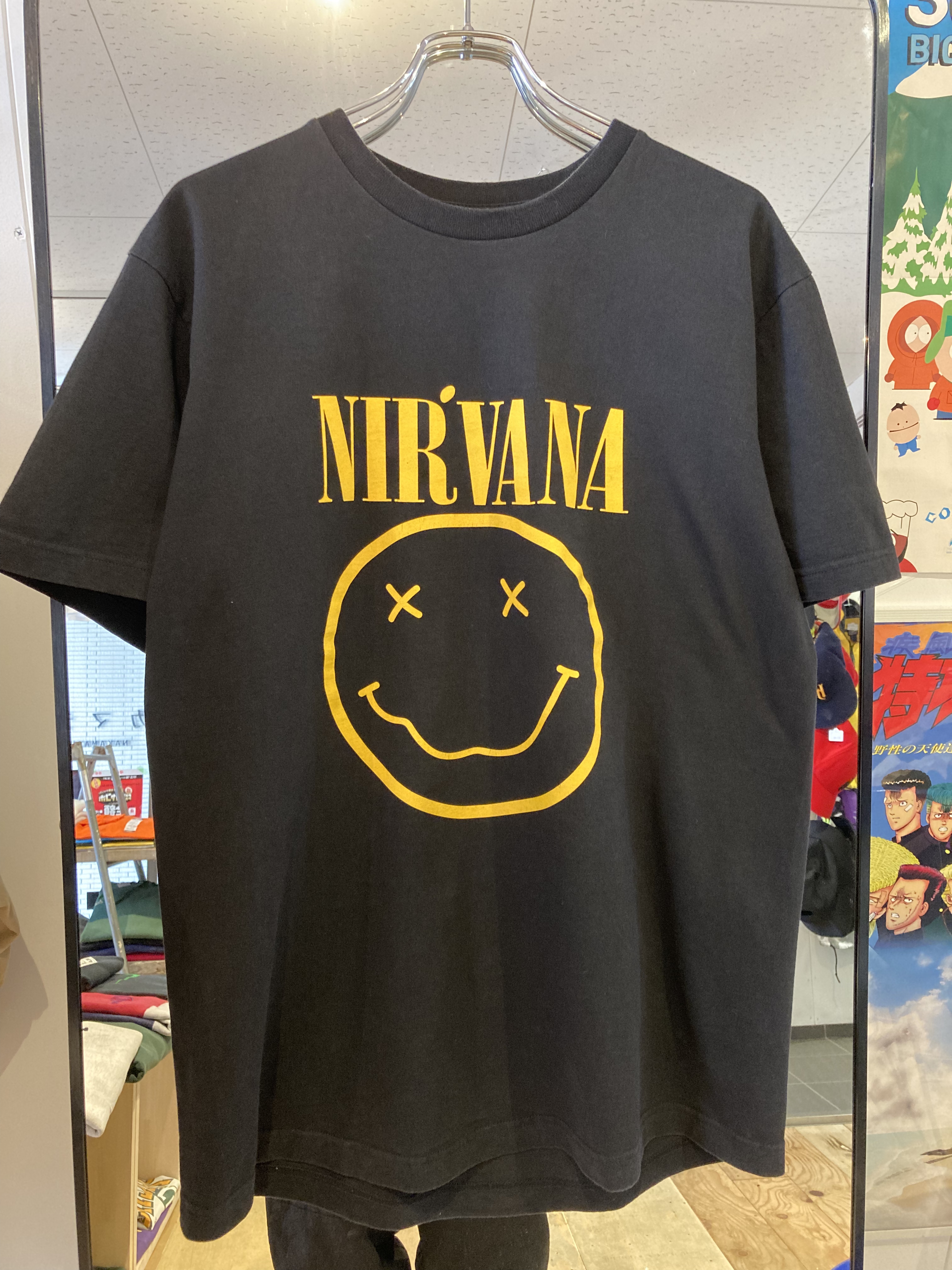 XL 00's NIRVANA スマイル Tシャツ 1992 - Tシャツ/カットソー(半袖/袖