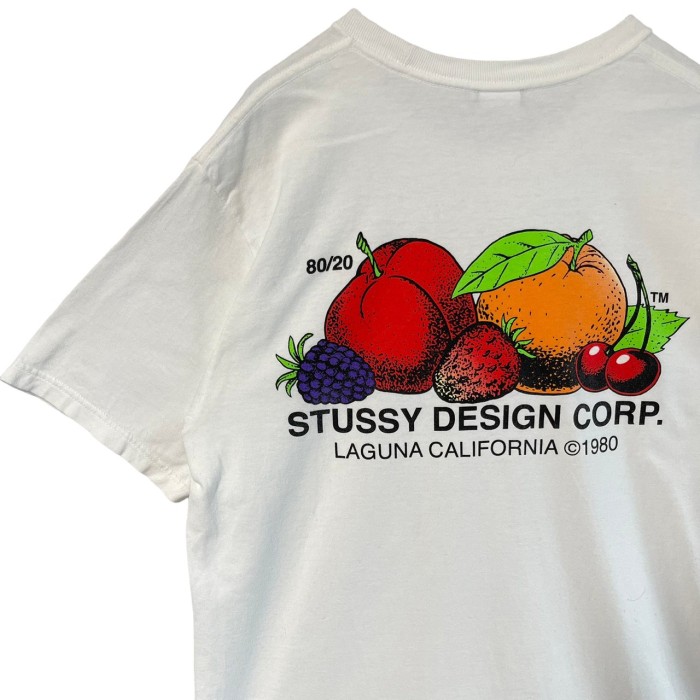 stussy ステューシー Tシャツ バックロゴ フルーツ 胸ロゴ | Vintage.City ヴィンテージ 古着