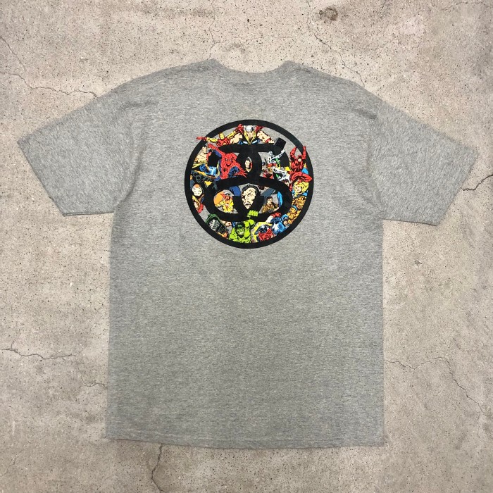 STUSSY×MARVEL/SS ring Tee/L/SSリング/マーベルコラボ/2011年モデル/グレー/ステューシー/キャラクタープリント/アメコミ/古着 | Vintage.City Vintage Shops, Vintage Fashion Trends
