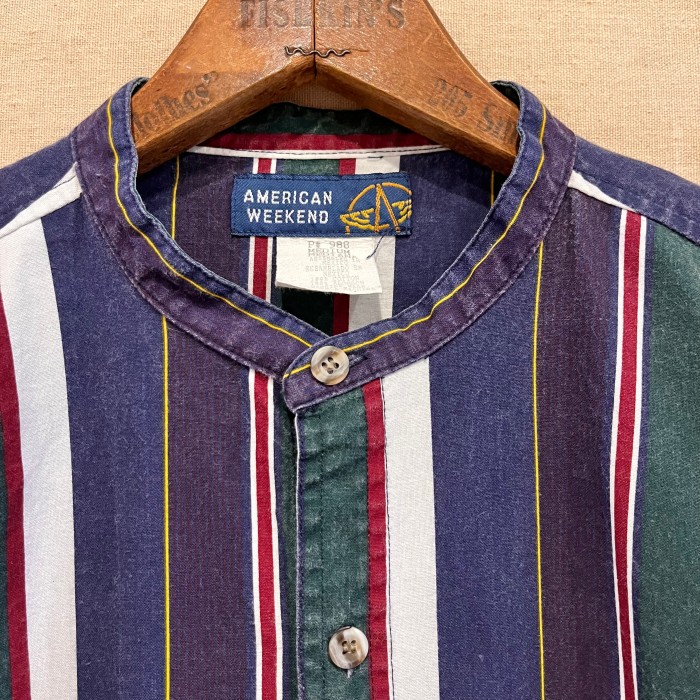 S/S バンドカラーストライプシャツ | Vintage.City 빈티지숍, 빈티지 코디 정보