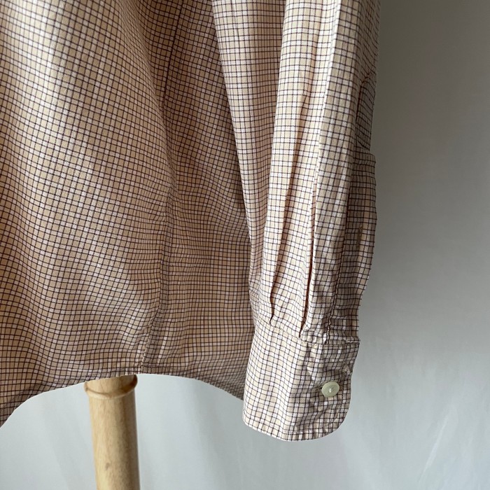 NAUTICA check shirt【beige】 | Vintage.City 古着屋、古着コーデ情報を発信