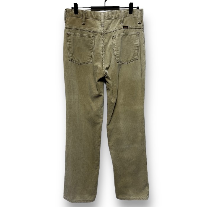 RUSTLER 80s made in usa talon corduroy pants 80年代 アメリカ製 コーデュロイパンツ タロンジッパー ベージュ | Vintage.City 古着屋、古着コーデ情報を発信