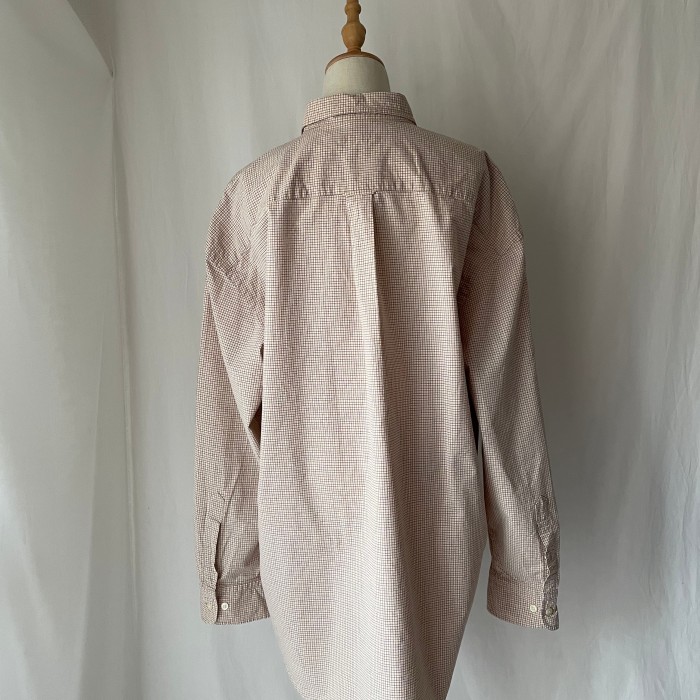 NAUTICA check shirt【beige】 | Vintage.City 古着屋、古着コーデ情報を発信