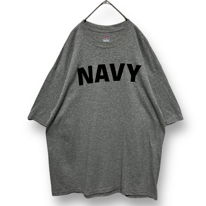 SOFFE us.navy print T-shirt アメリカ軍 海軍 プリント Tシャツ グレー | Vintage.City 古着屋、古着コーデ情報を発信