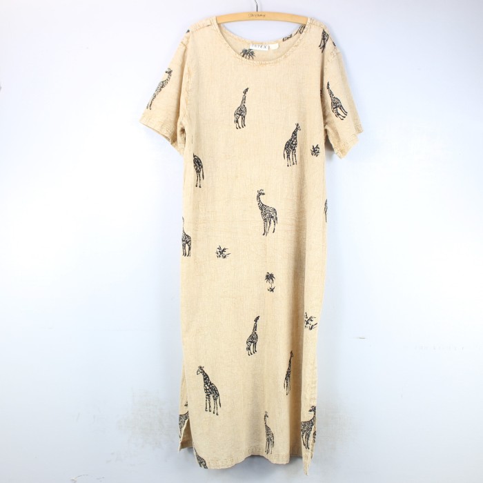 USA VINTAGE HALF SLEEVE ANIMAL PATTERNED ONE PIECE/アメリカ古着アニマル柄半袖ワンピース | Vintage.City 古着屋、古着コーデ情報を発信