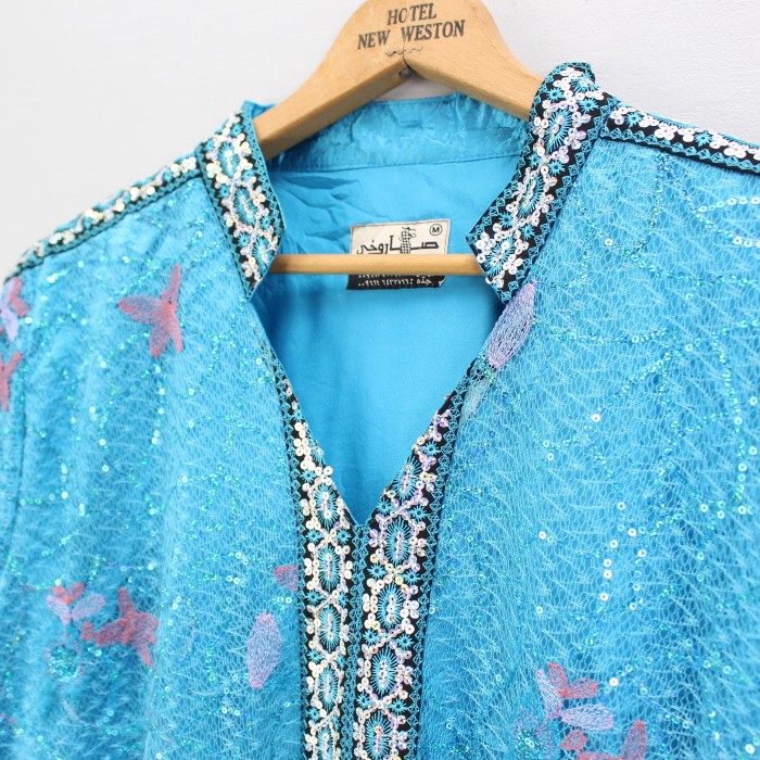 *SPECIAL ITEM* USA VINTAGE SPANGLE SEE THROUGH DESIGN EMBROIDERY LONG ONE PIECE/アメリカ古着スパンコールシースルーデザイン刺繍ロングワンピース | Vintage.City 빈티지숍, 빈티지 코디 정보