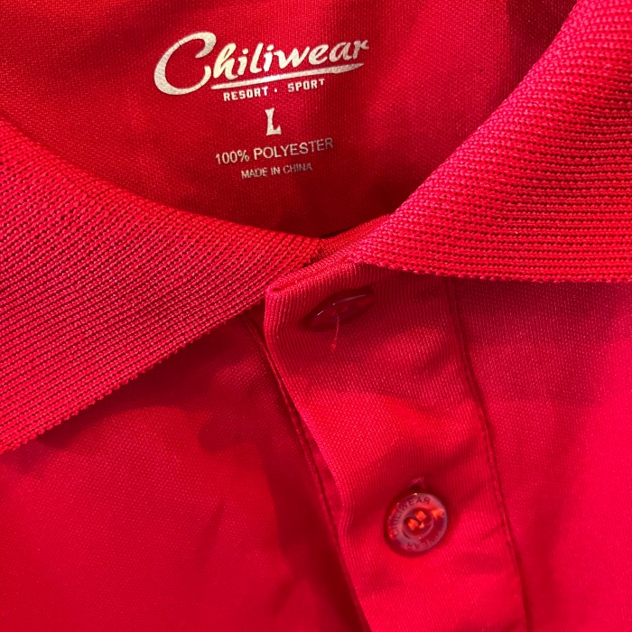 chillwear ニューメキシコ ロボス ジャージ ポロシャツ 赤 Lサイズ | Vintage.City 古着屋、古着コーデ情報を発信