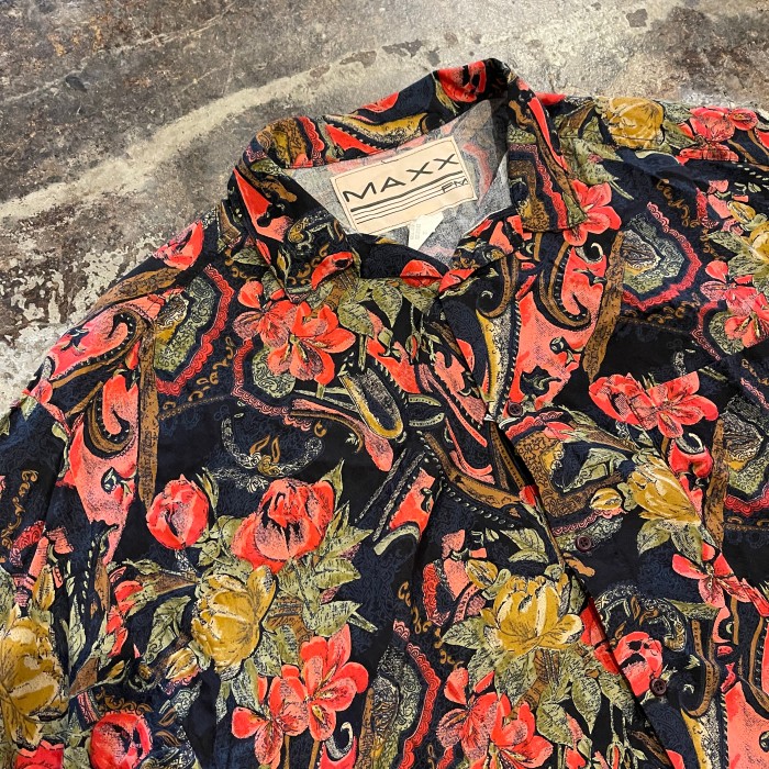90s USA製　flower design ss  shirt | Vintage.City 古着屋、古着コーデ情報を発信