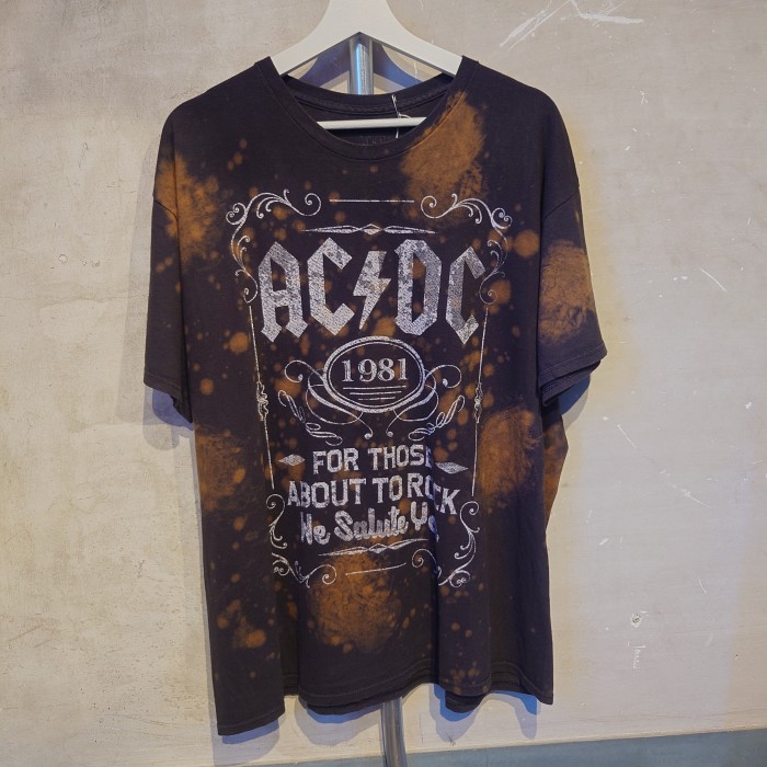 AC/DC(エーシーディーシー)バンドTシャツ　ブラック　タイダイ染め　1119 | Vintage.City 古着屋、古着コーデ情報を発信