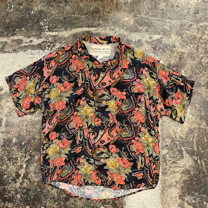 90s USA製　flower design ss  shirt | Vintage.City 빈티지숍, 빈티지 코디 정보
