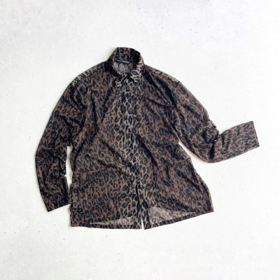 Vintage Leopard See-through shirt | Vintage.City ヴィンテージ 古着