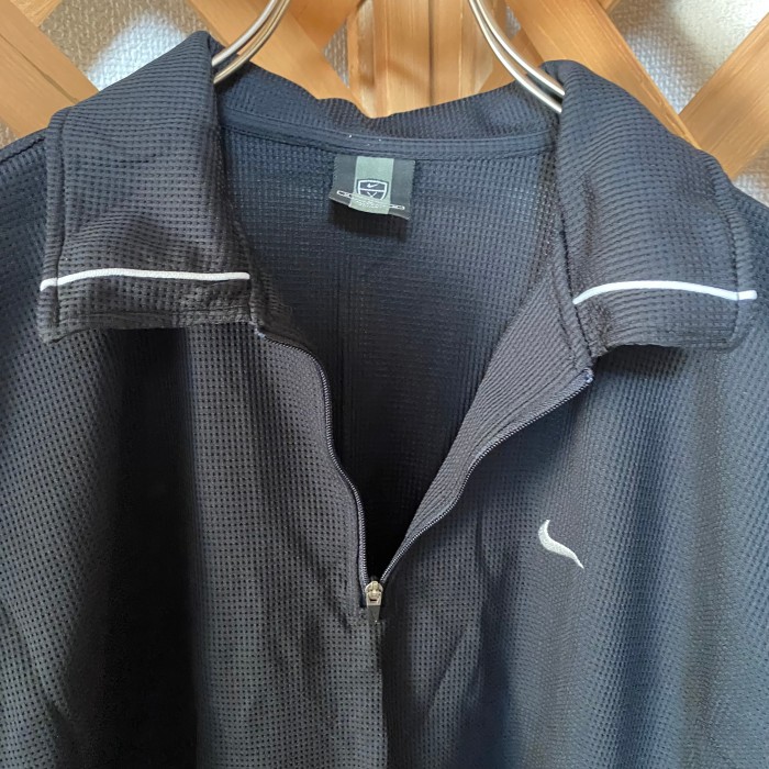 NIKE GOLF ポロシャツ　90s ブラック　ワンポイント　スウッシュ | Vintage.City 古着屋、古着コーデ情報を発信