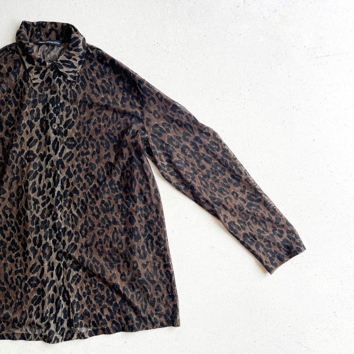 Vintage Leopard See-through shirt | Vintage.City 古着屋、古着コーデ情報を発信