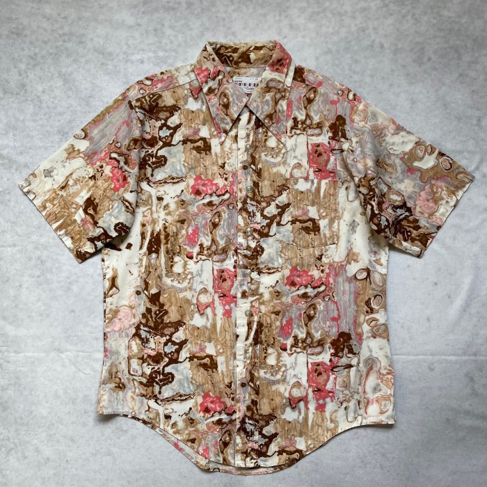 70s NOW BREED by CAMPUS S/S patterned shirt | Vintage.City 古着屋、古着コーデ情報を発信