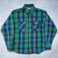 80s FIVE BROTHER L/S Plaid flannel shirt Made in U.S.A. | Vintage.City 古着屋、古着コーデ情報を発信