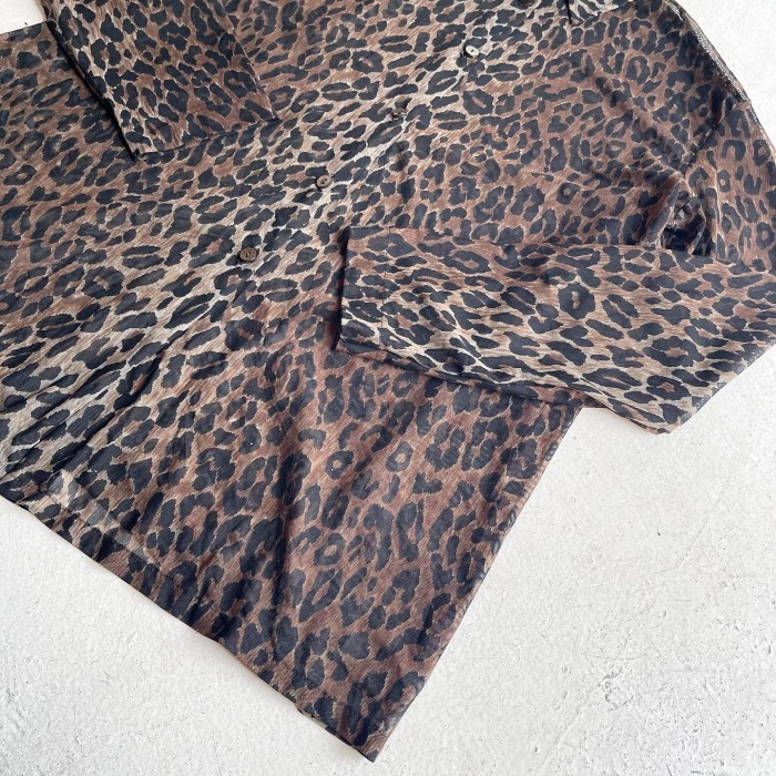 Vintage Leopard See-through shirt | Vintage.City 古着屋、古着コーデ情報を発信