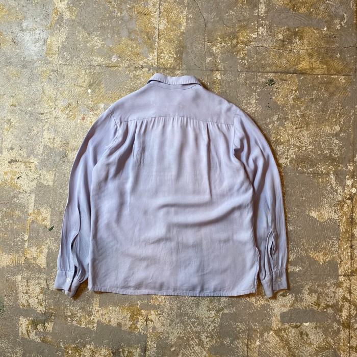 50s60s レーヨンシャツ プレーン ライトブルー ヴィンテージシャツ | Vintage.City 빈티지숍, 빈티지 코디 정보