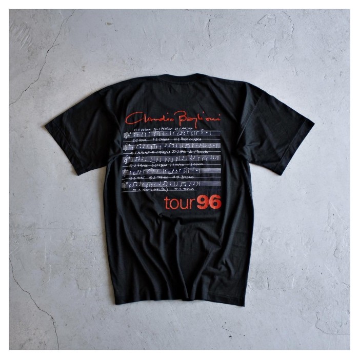 (Deadstock) “Claudio Baglioni” 1996 Vintage Tour Tshirt | Vintage.City 빈티지숍, 빈티지 코디 정보