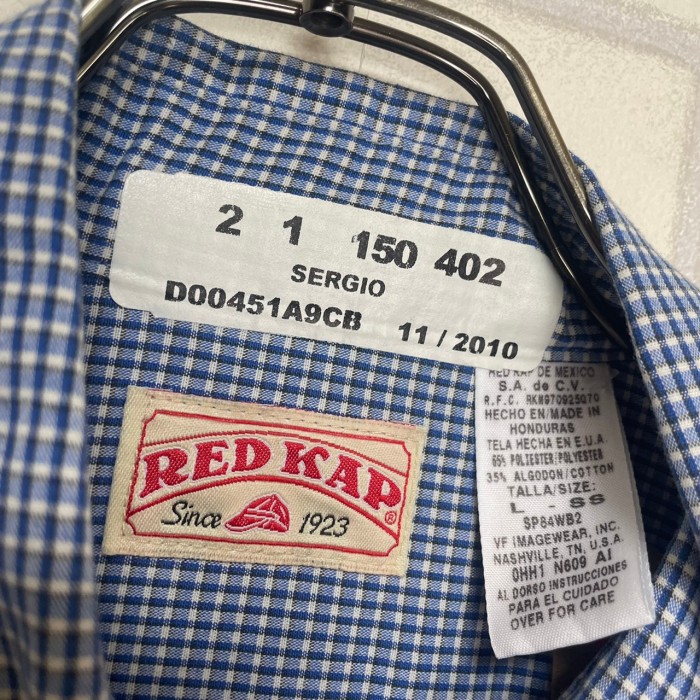 RED KAP    半袖ワークシャツ　L   ワッペン | Vintage.City 빈티지숍, 빈티지 코디 정보