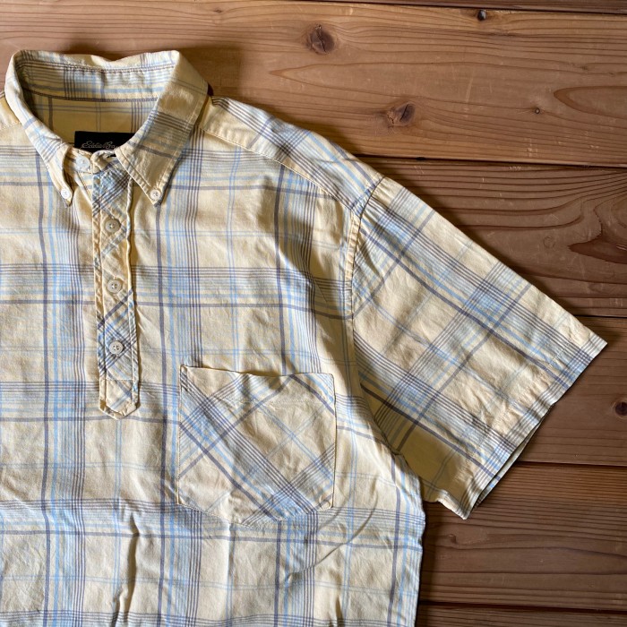 eddie bauer pullover check b/d shirts | Vintage.City 빈티지숍, 빈티지 코디 정보