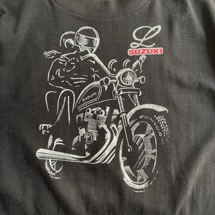 1970-80s SUZUKI Motorcycle  Prin T-shirt 【L】 | Vintage.City 古着屋、古着コーデ情報を発信