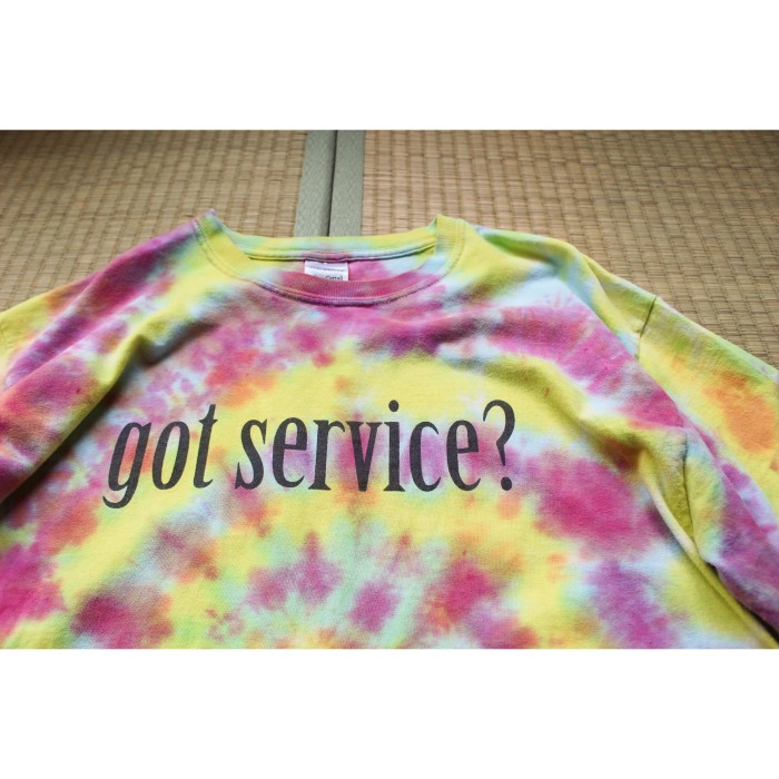 00's got service ? tie dye Tee | Vintage.City 古着屋、古着コーデ情報を発信