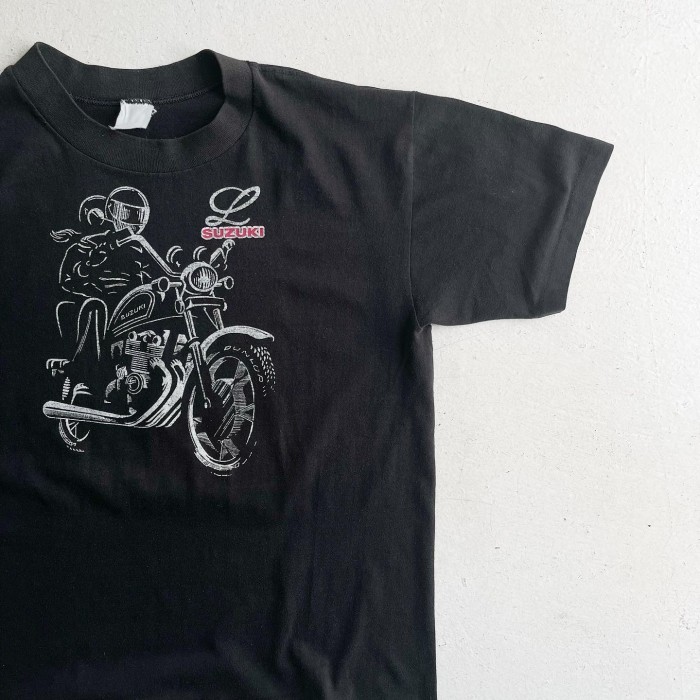 1970-80s SUZUKI Motorcycle  Prin T-shirt 【L】 | Vintage.City 빈티지숍, 빈티지 코디 정보