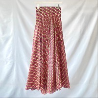 African batik volume flare maxi skirt | Vintage.City ヴィンテージ 古着