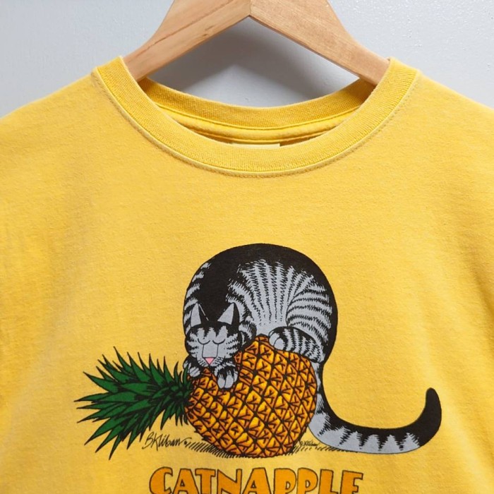 crazy shirts クリバンキャット パイナップル プリント Tシャツ | Vintage.City 古着屋、古着コーデ情報を発信