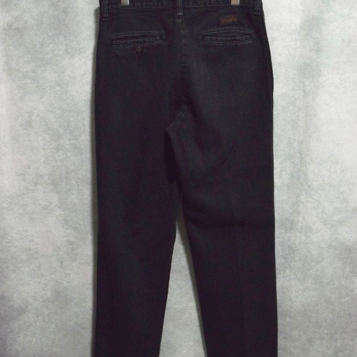 90s wrangler black denim slacks | Vintage.City 古着屋、古着コーデ情報を発信