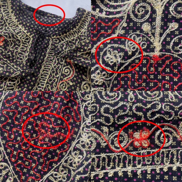 Black embroidered dashiki sleeve maxi onepiece | Vintage.City 빈티지숍, 빈티지 코디 정보