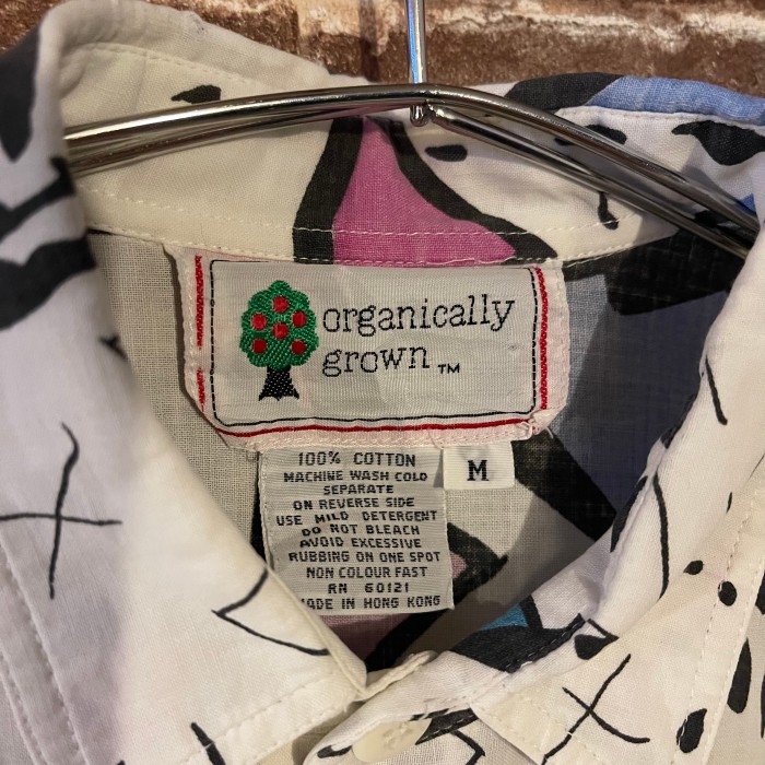 90’s organically grown マルチデザイン 柄シャツ | Vintage.City 古着屋、古着コーデ情報を発信