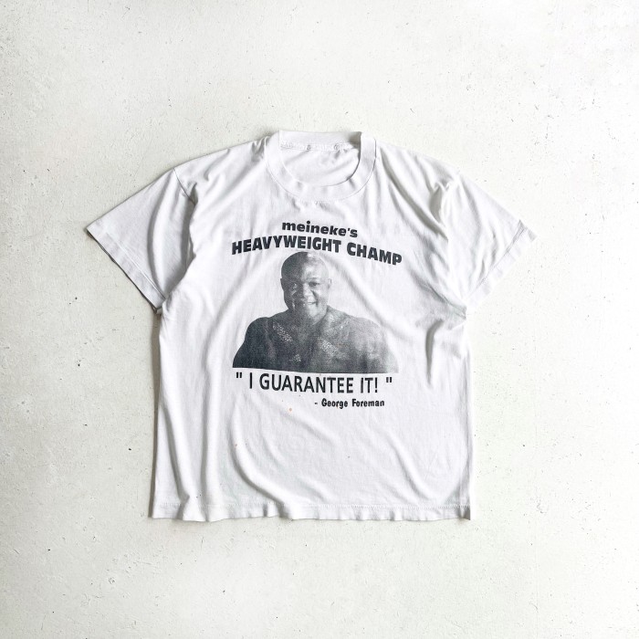 1994s Boxing Champion "George Foreman" meineke's AD T-shirt | Vintage.City 빈티지숍, 빈티지 코디 정보
