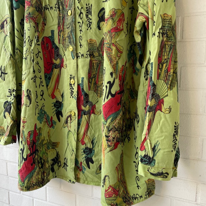 【Tianello】Japanese pattern shirts USA 古着 総柄シャツ 和柄 | Vintage.City 古着屋、古着コーデ情報を発信