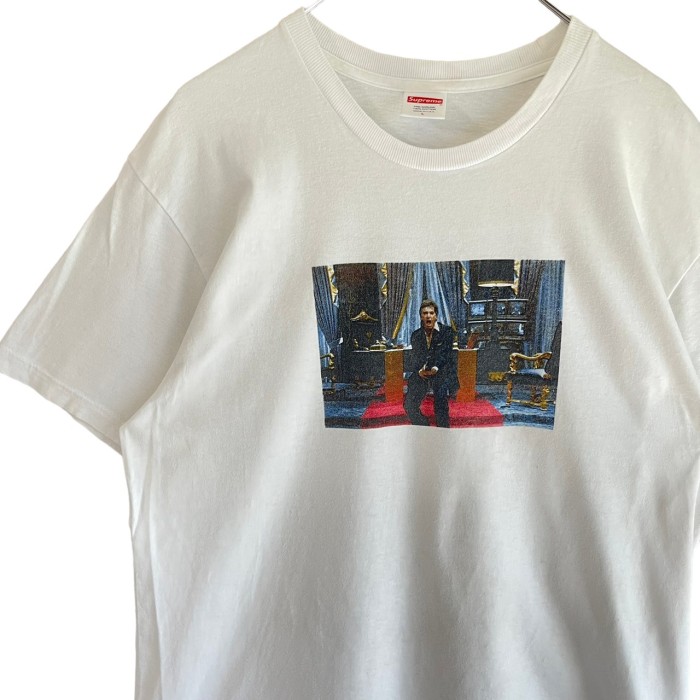 supreme シュプリーム Tシャツ L バックロゴ プリント スカーフェイス | Vintage.City 古着屋、古着コーデ情報を発信
