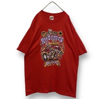 FRUIT OF THE LOOM 00s dead stock print T-shirt フルーツオブザルーム 00年代 デッドストック 未使用 Tシャツ レッド 赤 | Vintage.City ヴィンテージ 古着