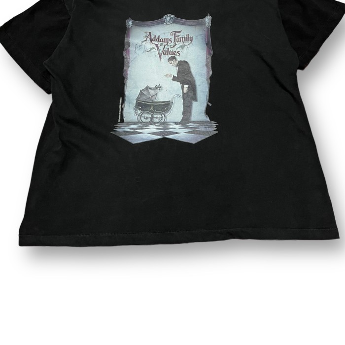 Addams family 90s made in usa vintage T-shirt アダムスファミリー 90年代 アメリカ製 シングルステッチ Tシャツ ブラック 黒 | Vintage.City 빈티지숍, 빈티지 코디 정보