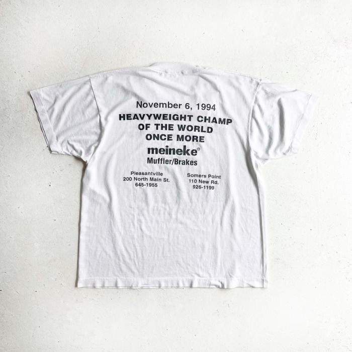 1994s Boxing Champion "George Foreman" meineke's AD T-shirt | Vintage.City 古着屋、古着コーデ情報を発信