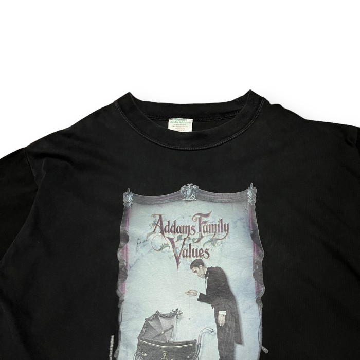 Addams family 90s made in usa vintage T-shirt アダムスファミリー 90年代 アメリカ製 シングルステッチ Tシャツ ブラック 黒 | Vintage.City 빈티지숍, 빈티지 코디 정보