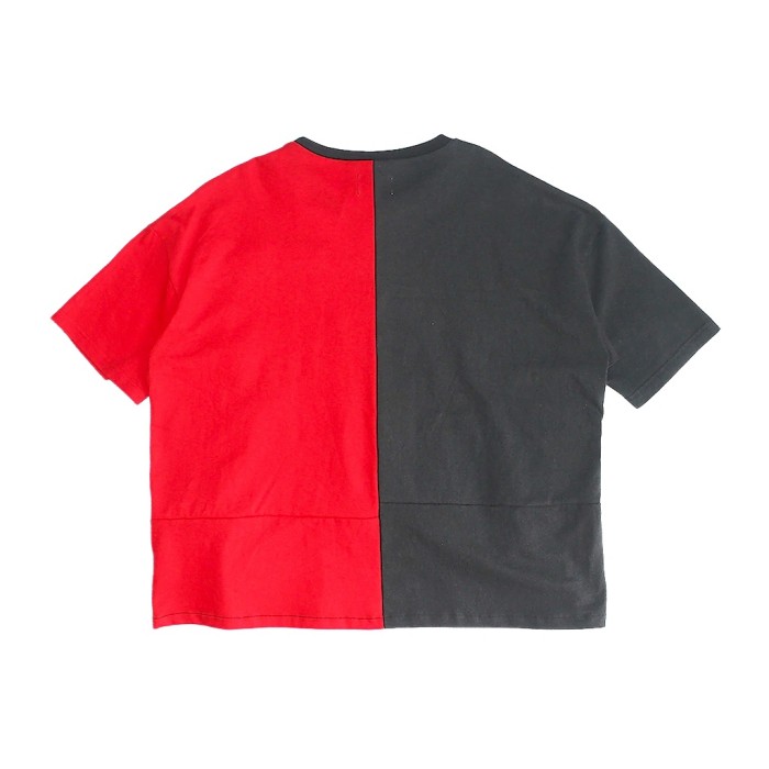 REMAKE DOUBLE FACE TEE(BK/RD) | Vintage.City 古着屋、古着コーデ情報を発信
