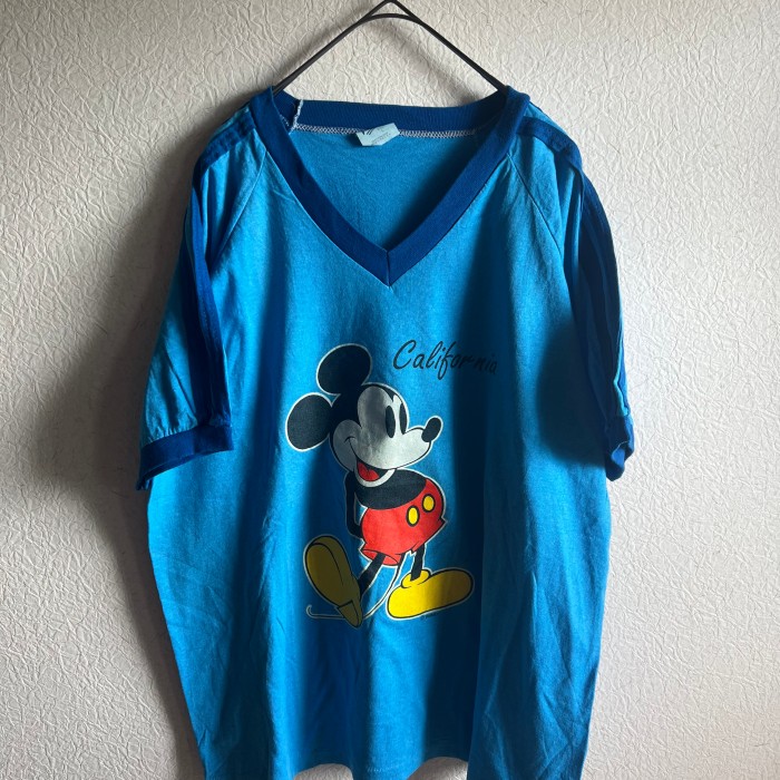 velva sheen micky print tee made in USA | Vintage.City 古着屋、古着コーデ情報を発信