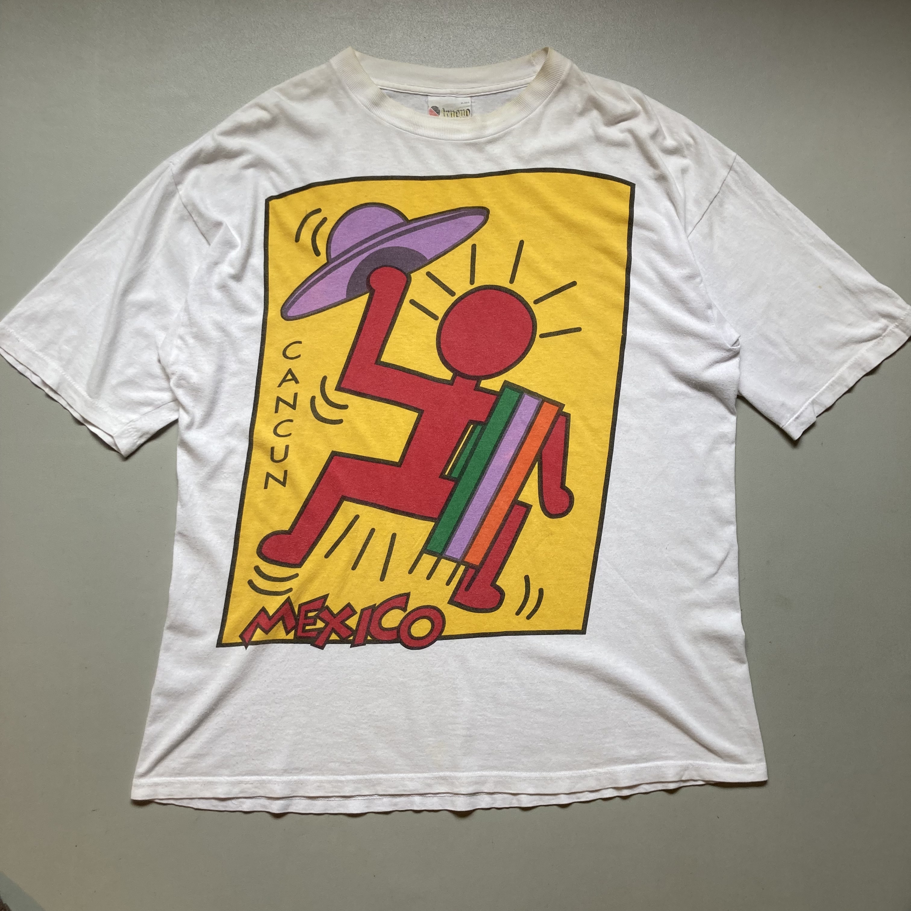 90s Keithharing art T-shirt キースヘリング アートTシャツ ...