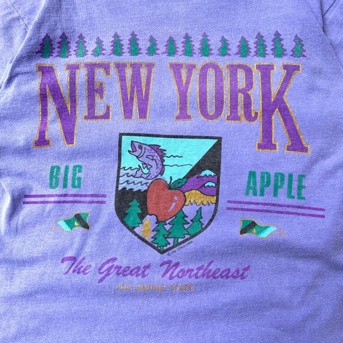 New York “Big Apple” Tee 80s (Size S-M) | Vintage.City 古着屋、古着コーデ情報を発信
