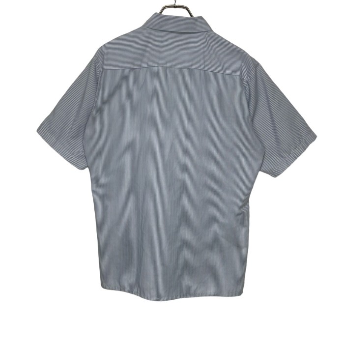 CU   半袖ワークシャツ　M   ワッペン　ストライプ | Vintage.City 빈티지숍, 빈티지 코디 정보