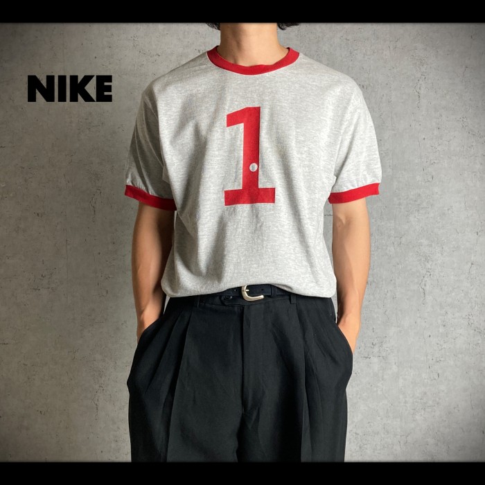 90s~ NIKE ナイキ ナンバリング プリント リンガー Tシャツ | Vintage.City