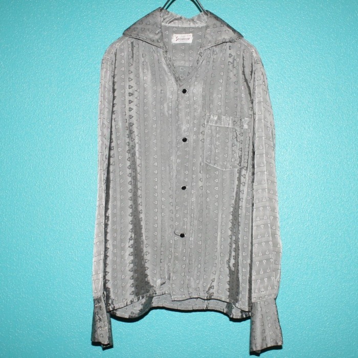 50s SPORTOP Multi Pattern Shirt "Rayon×Nylon" | Vintage.City 빈티지숍, 빈티지 코디 정보
