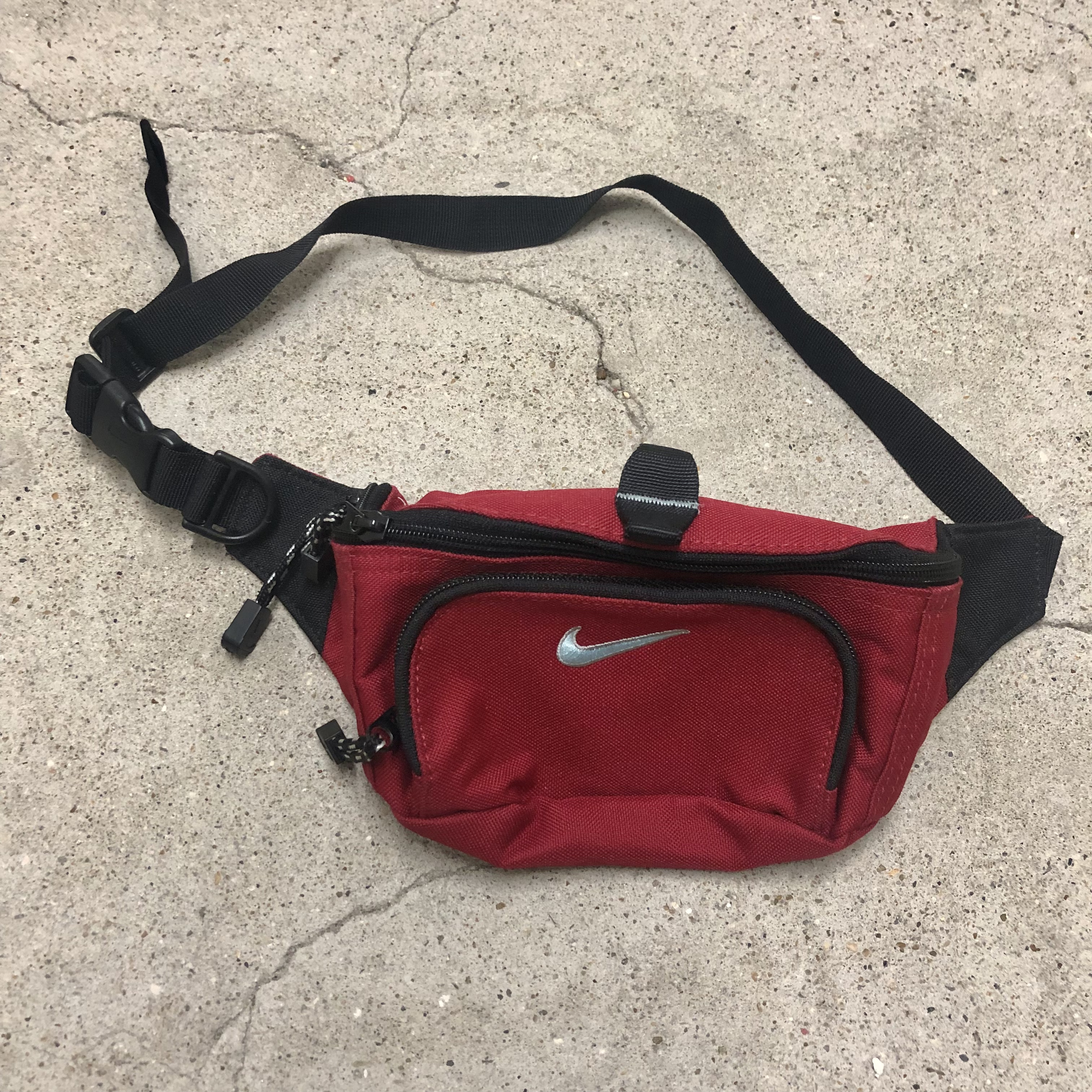 90～00s OLD NIKE/West Bag/Pouch/ウエストバッグ/ポーチ/レッド ...
