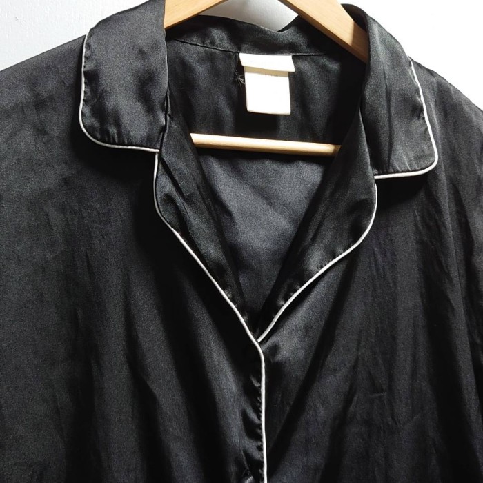 80-90’s Secret TREASURES スリーピング シャツ ブラック | Vintage.City 빈티지숍, 빈티지 코디 정보