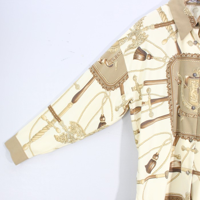 RERTO VINTAGE SCARF PATTERNED DESIGN SHIRT/レトロ古着スカーフ柄デザインシャツ | Vintage.City 빈티지숍, 빈티지 코디 정보